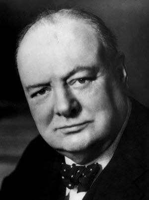 Winston Churchill's portrait