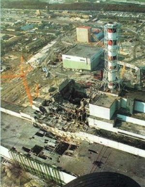 This image is a faithful digitalization of Chernobyl disaster, a historically significant photograph.