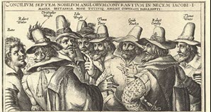 Engraving of the principal plotters