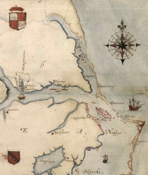 Map of Roanoke Colony Location