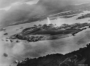 Pearl Harbour under attack