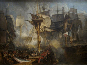 Painting of part of the naval battle'
